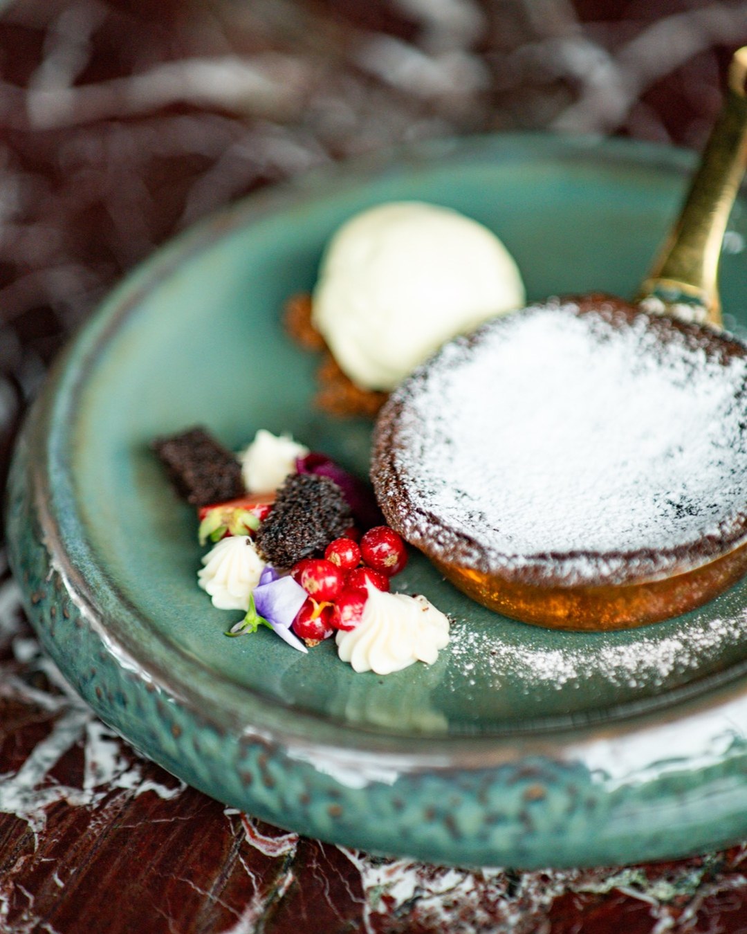 Grilled Meat by the Bosphorus: The Grill Menu at Loi Bosphorus 7 Loi Bosphorus - warm chocolate dessert with ice cream served after the grill